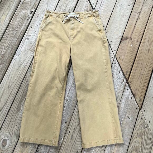 Paige Carly Pant Vintage Golden Glow Wide Leg High Waisted Size 32 - Picture 1 of 12